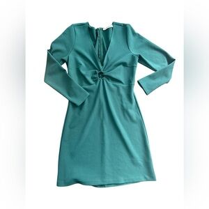Abercrombie & Fitch Emerald Green Long Sleeve Dress Size Medium